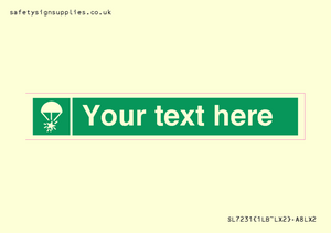 Custom sign safe condition Rocket parachute flare